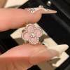 Lucky Clover Adjustable Bracelet - Sparkling Crystal & Zircon Floral Links