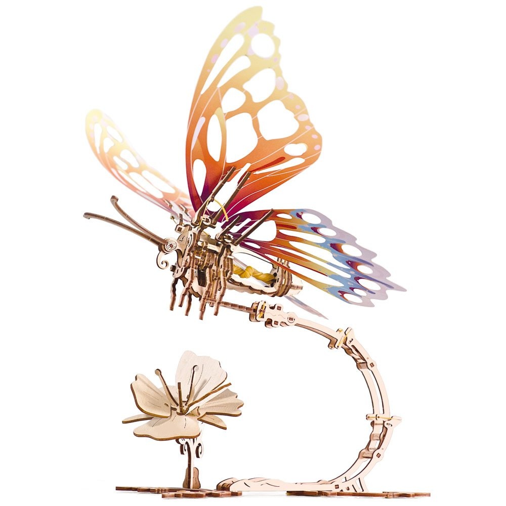 🦋3D Wooden Mechanical Butterfly