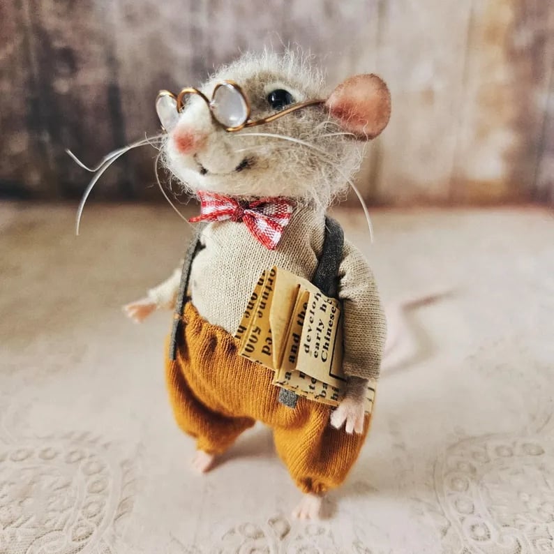 🔥Limited Edition❤️Handmade Cute Needle Felted Mouse