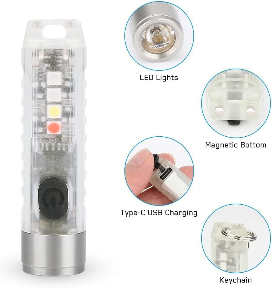 🔥Rechargeable Mini Tactical Keychain Flashlight