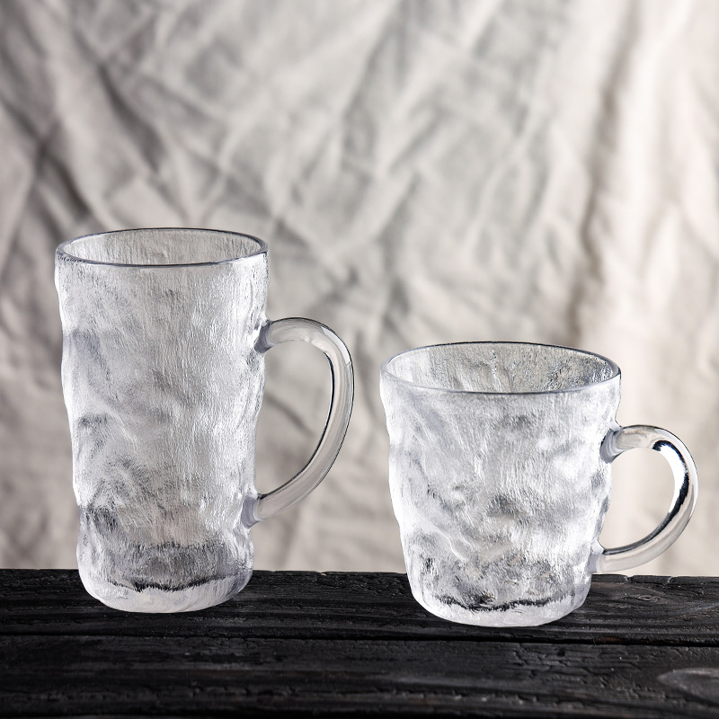 Handmade natural crystal glacier glass water cup