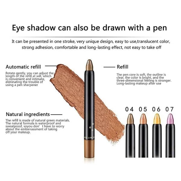 💥15 Color Highlighter Eyeshadow Pencil Glitter Eye Shadow Eyeliner Pen