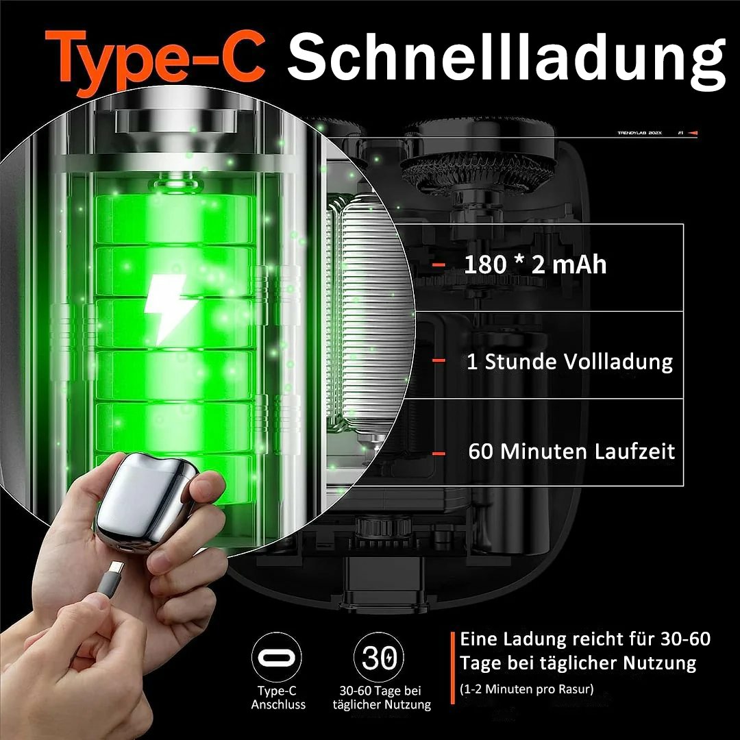 🔥Kaufen Sie 2 und erhalten Sie 1 grati – Neuer Upgrade-Taschenrasierer mit USB-Mini-Rasierer für Männer