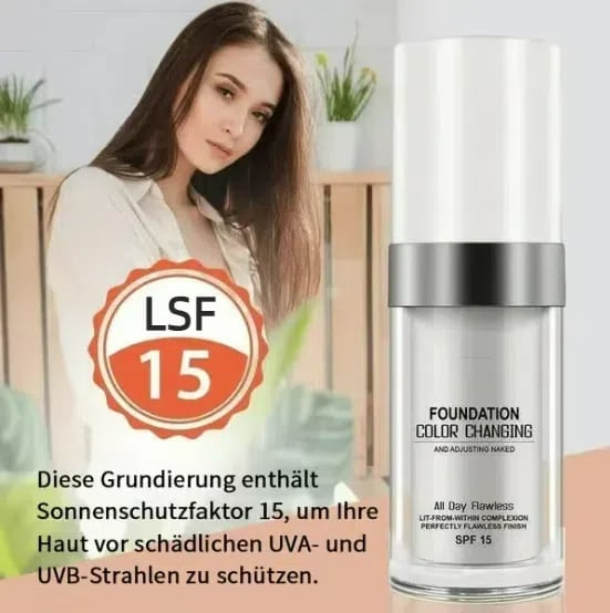 🔥Heißer Verkauf🔥Kaufen Sie 1, erhalten Sie 3 kostenlos💥Beste farbwechselnde Foundation für reife Haut