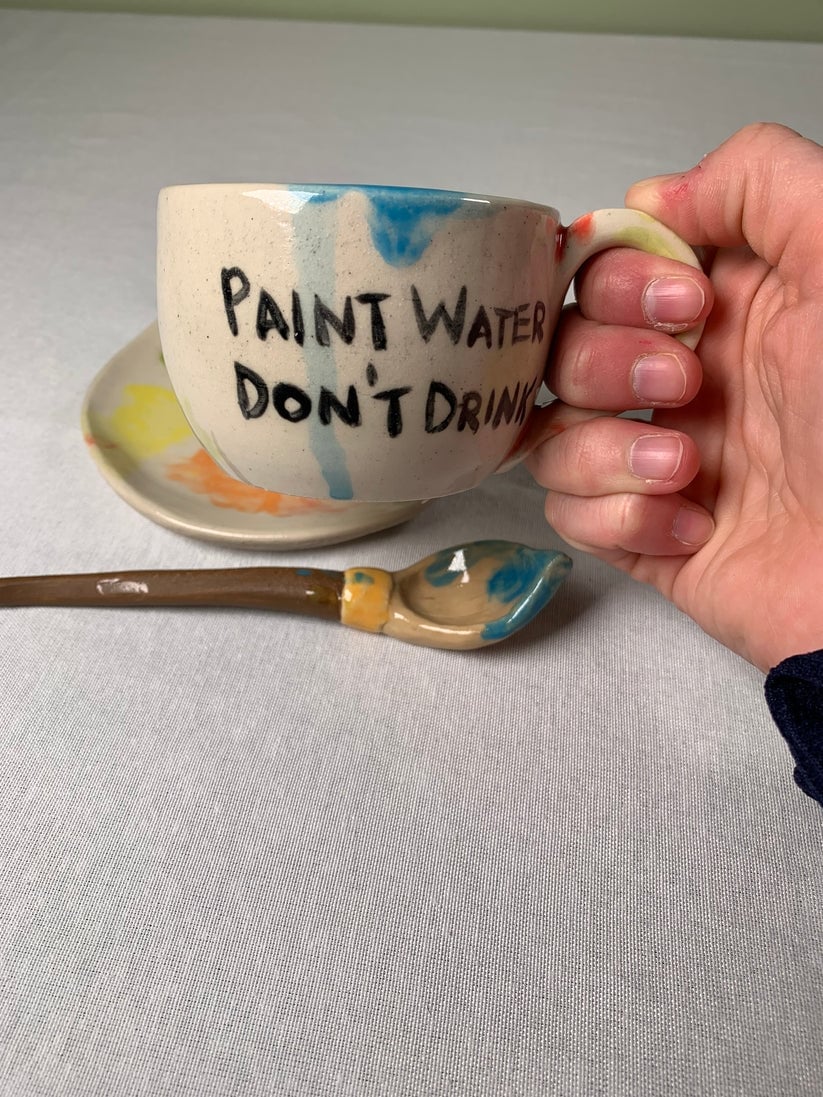🎁TikTok Last Day Sale - 70% OFF🎨Paint Water Don't Drink-Artist Mug🍵