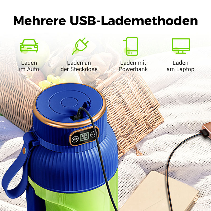 💥Letzter Tag 49% Rabatt❄️Tragbare Saftpresse‑Tasse mit Display