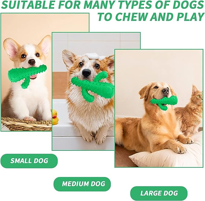 Juguetes Masticables para Perros,Juguetes para Perros,Juguete Masticable de Cactus, Juguetes Masticables de Caucho,Juguetes para La Dentición de Cachorros para Perros Pequeños y Medianos