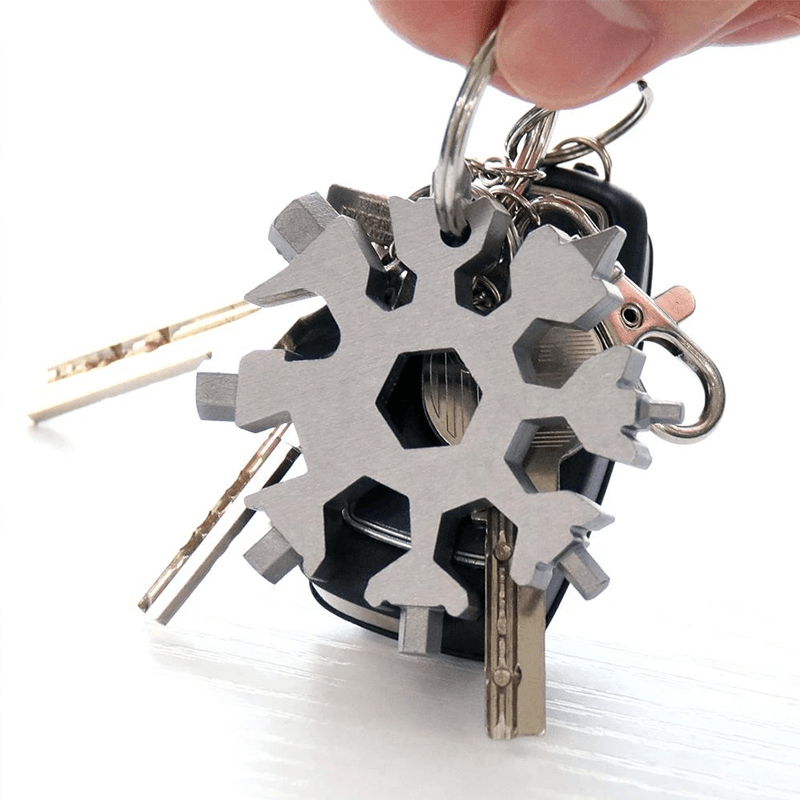 18-in-1 Snowflake Multi-tool with Key Ring and Gift Box