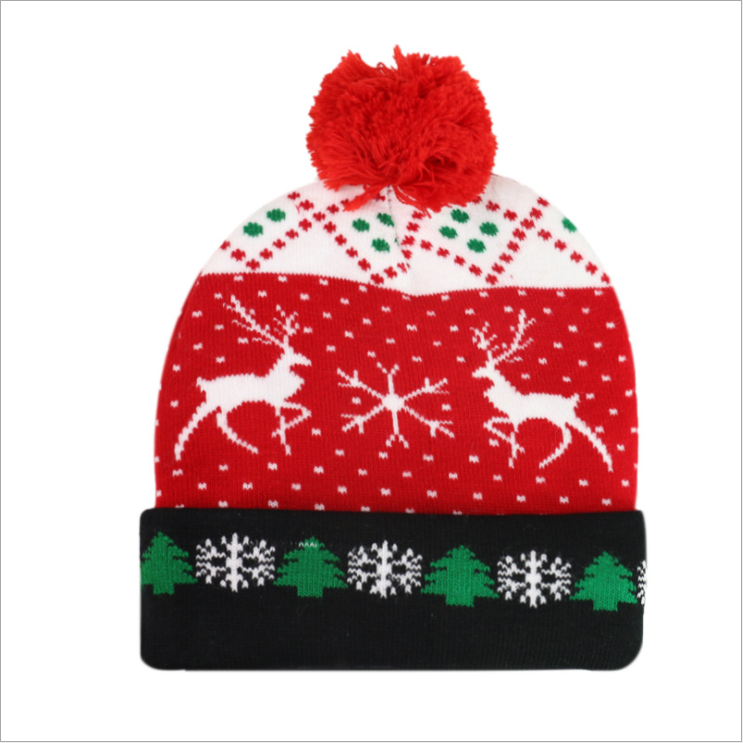 (🎅Early Christmas Sale - 50% OFF) LED Knitted Christmas Hat