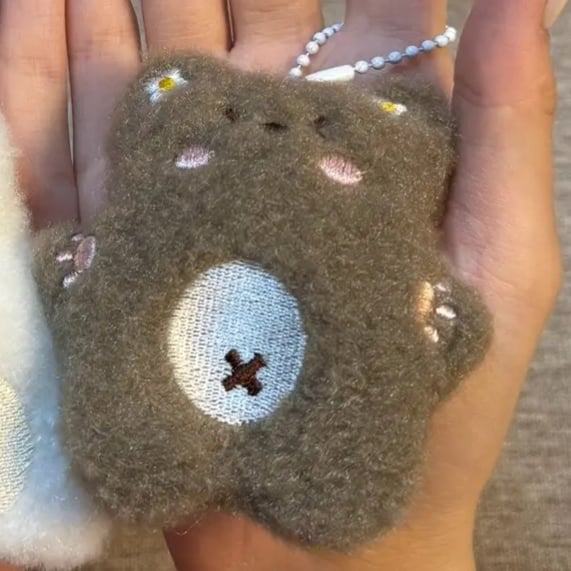 (🔥Last Day Promotion 50% OFF)Handmade-Chirping Bear Keychain Finished Product: Cute Chirping Bear Toy, Perfect Couple Gift