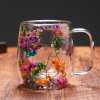 🎁TikTok Last Day Sale - 70% OFF🎄🌸Transparent Double Glass Flower Tea Cup
