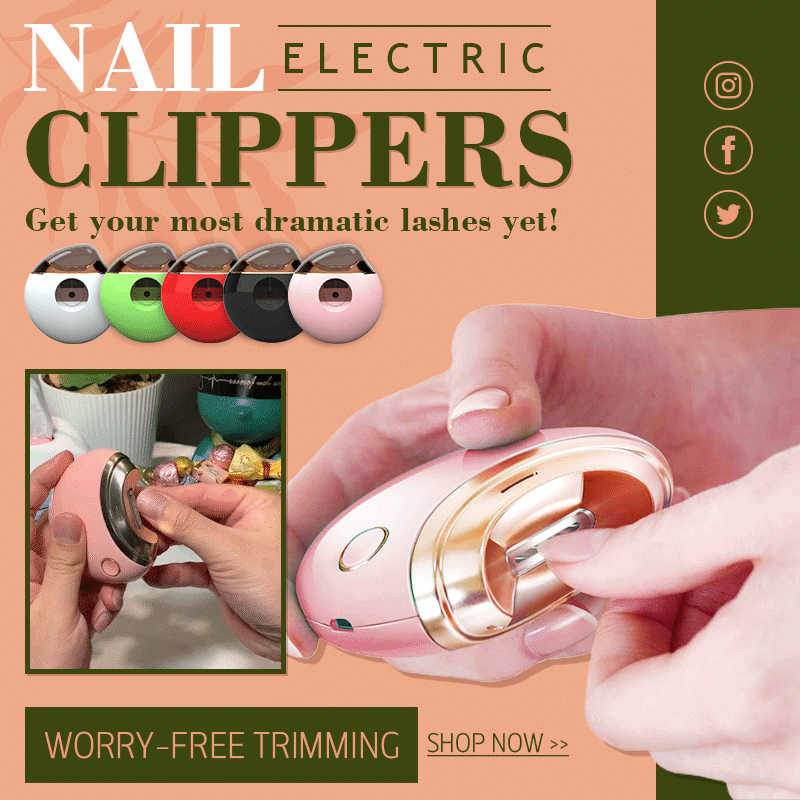 (Last Day Promotion - 50% OFF) Worry-free Trimming Electric Nail Clippers, BUY 2 FREE SHIPPING