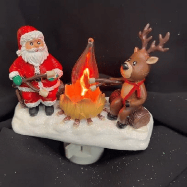 👻Halloween 🔥spooky bonfire flashing night light