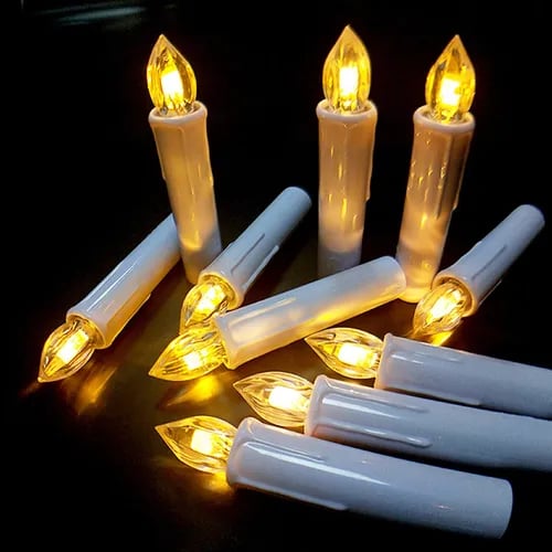 🔥Last Day Promotion 70% OFF🔥Clip-On LED Taper Candles with Remote Contro