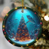 3D Shark Habitat Christmas Ornament