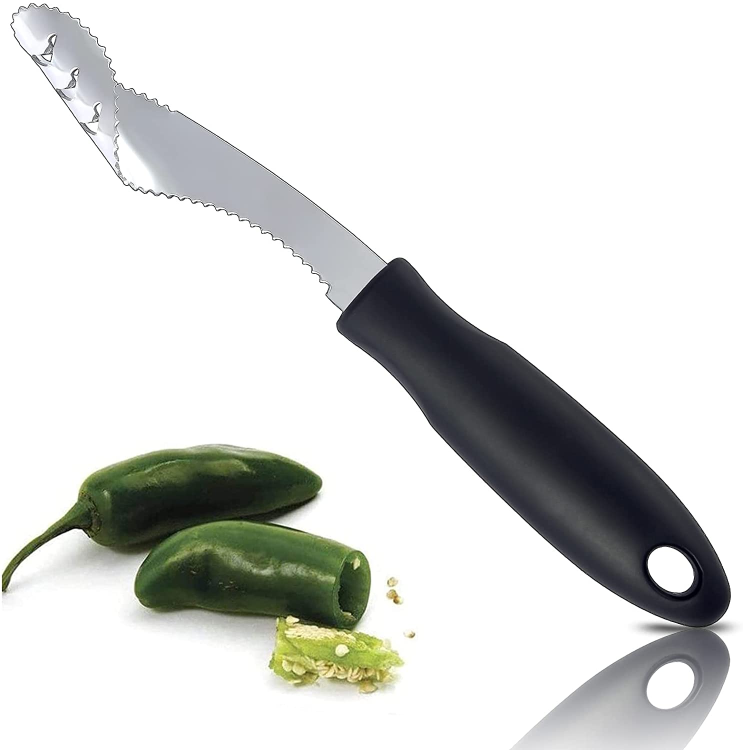 Mother's Day Pre-Sale 48% OFF - Stainless steel pepper corer(BUY 3 GET 1 FREE NOW)