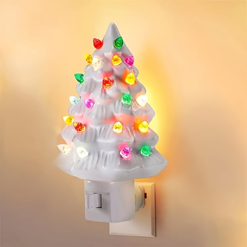 🎁TikTok Last Day Sale - 70% OFF🎄 Rustic 3D Resin Christmas Tree Night Light