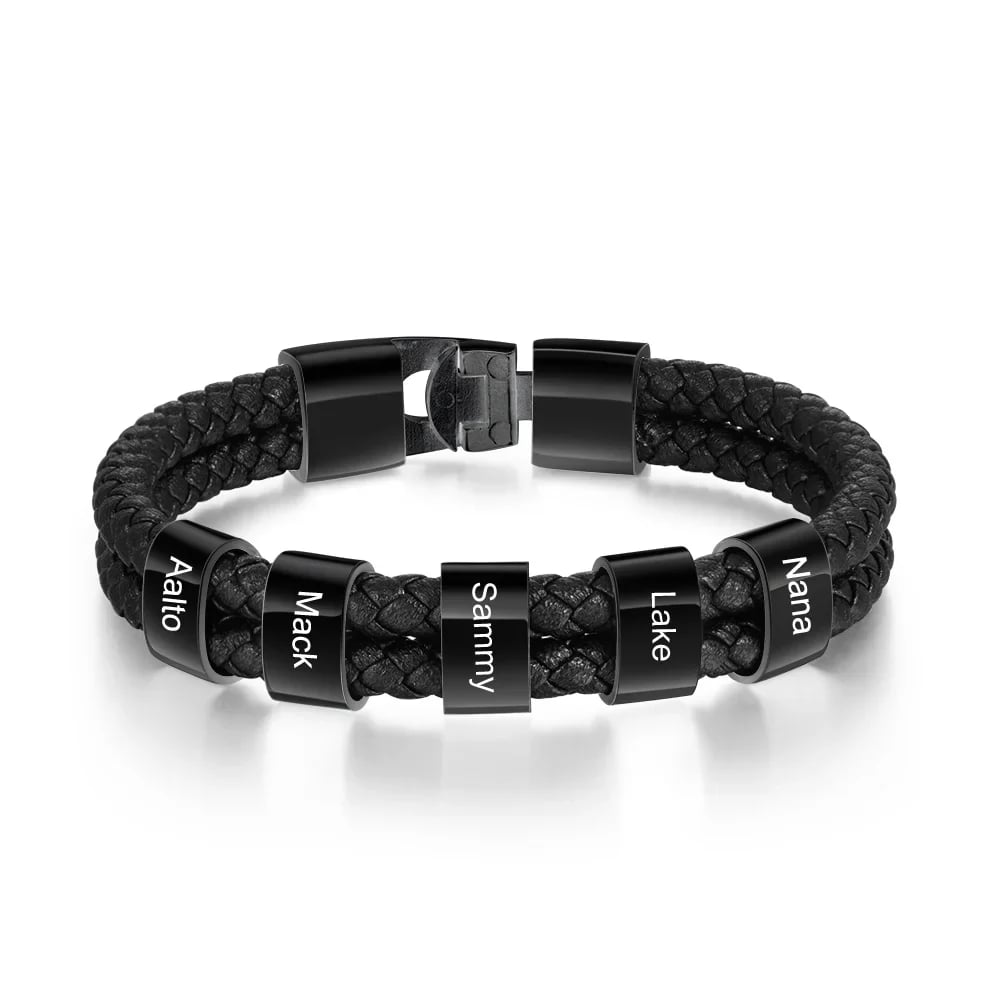 🔥Men Leather Braided Bracelet