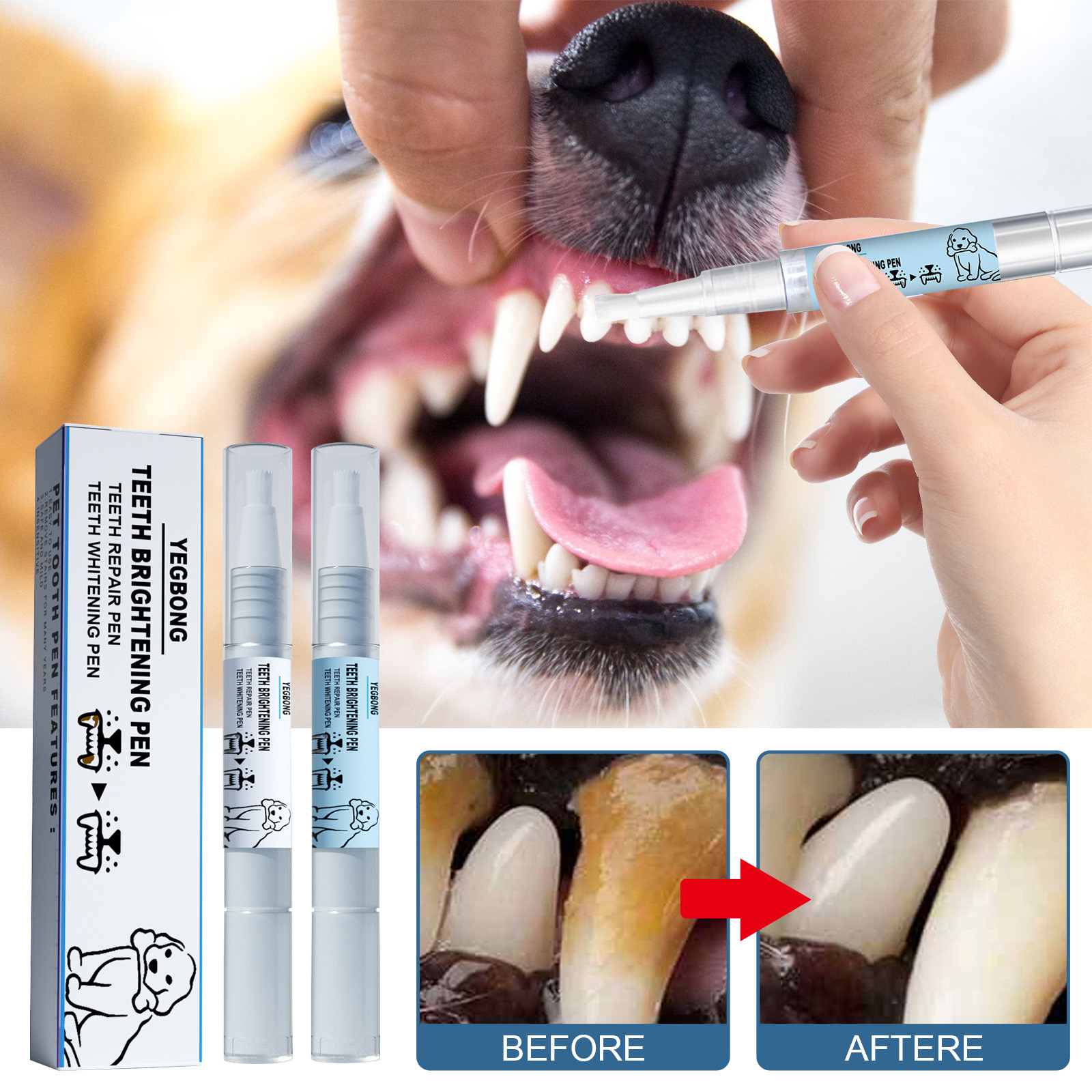 (🔥TikTok Summer SALE)- Pet Toothbrush Pen🦷✨