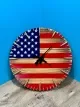 💥Handmade Patriotic Flag Bullet Clock