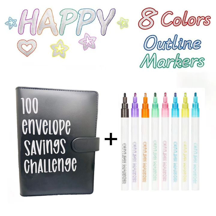 (Last Day Promotion 70% OFF) ✉️100 Envelope Challenge Binder | Easy And fun Way To Save $5,050