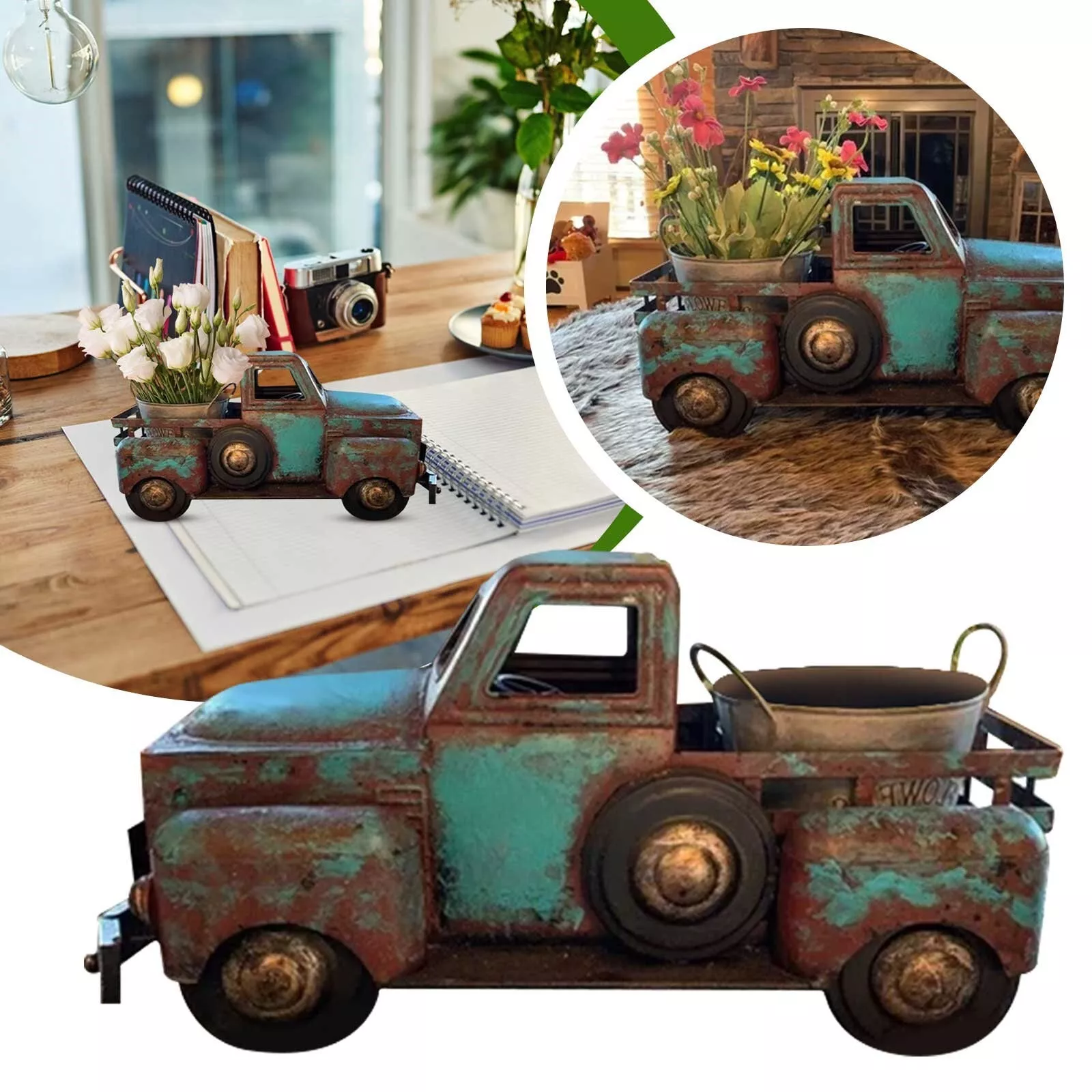 Retro Style Creative Car Flower Pot