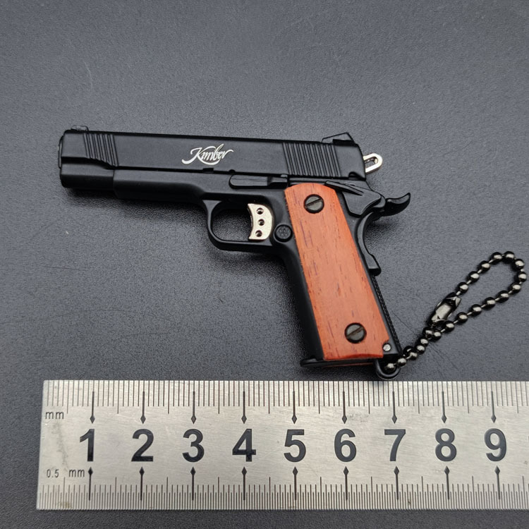 1:3 Upgraded Wooden Handle Jinbo M1911 Model Keychain