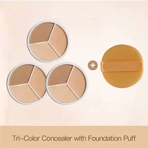 🔥Hot Sale-50% OFF🔥Tri-Color Concealer - Moisturizing & Long-lasting!💦