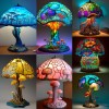 🔥(Clearance Sale -50% OFF) Stained Glass Mushroom Series Table Lamp