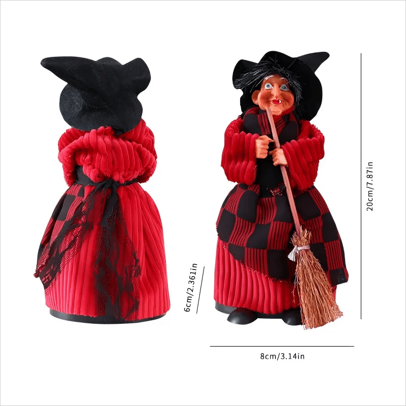 🎁TikTok Last Day Sale - 70% OFF🧙🧹Halloween Witch Doll Statue Decor Desktop