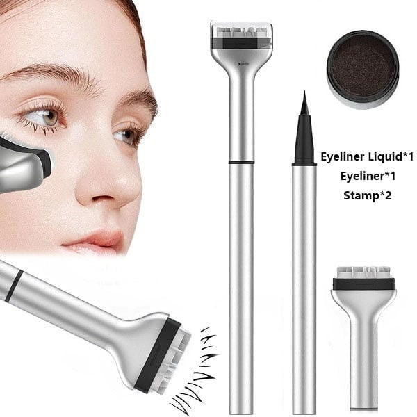 🔥NOW Save 49% OFF🔥2-in-1 Eyeliner & Lower Eyelash Stamp Set