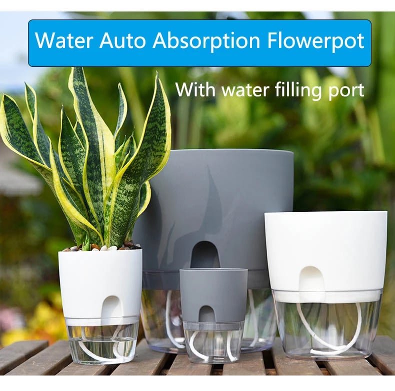 🎁🔥Last Day Sale 60%OFF👍 Self Watering Plant Pot🔥🎁