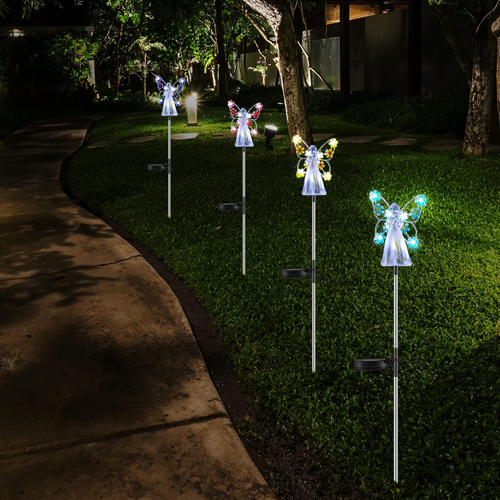 Summer Hot Sale 48% OFF - Solar Angel Garden Light