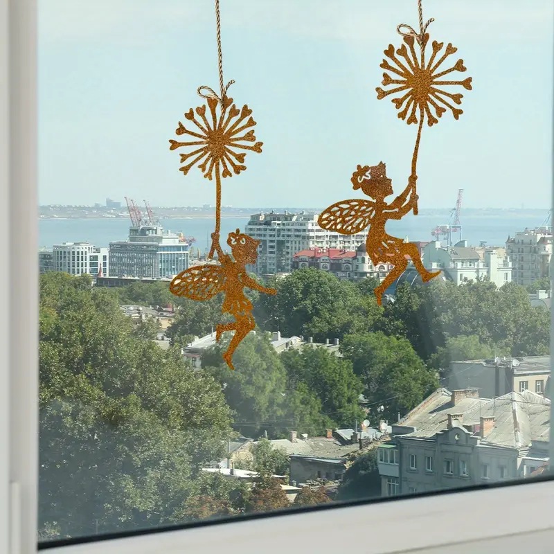 🔥 July 4th Sale – 50% OFF! Minimalist Metal Wall Art – Honeycomb Silhouette with Girl Holding Dandelion | Whimsical Iron Decor for Bedroom & Home