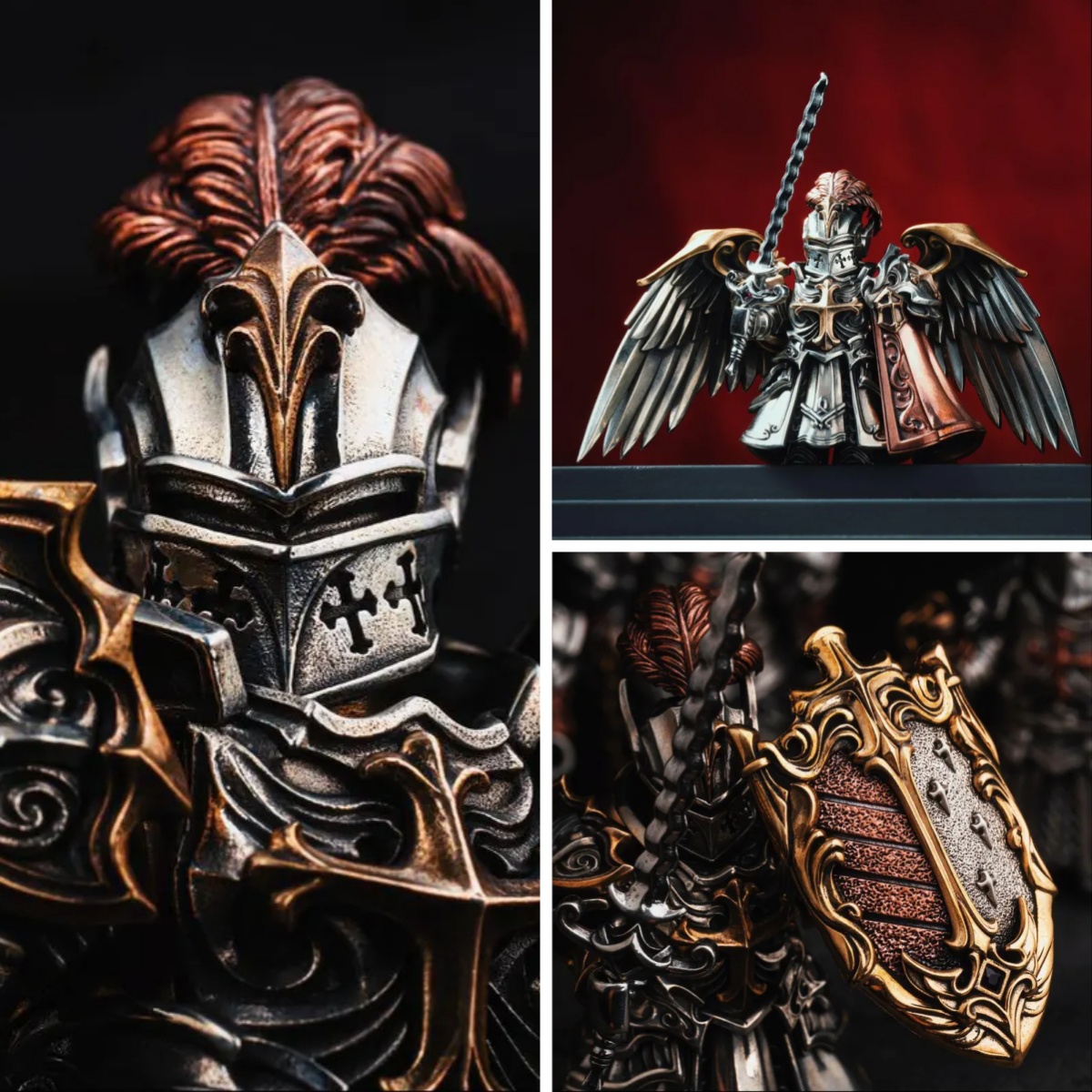 LAST DAY 50%OFF-Sunshinecraft® Handcrafted Crusader and  Crimson Templar statue