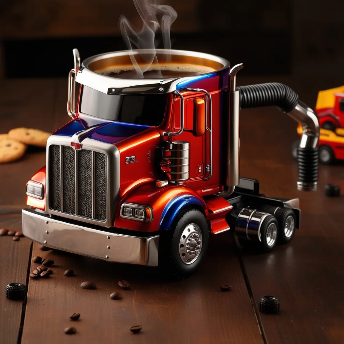 🔥LAST DAY 49% -🚛Handmade Semi-Truck Coffee Mugs