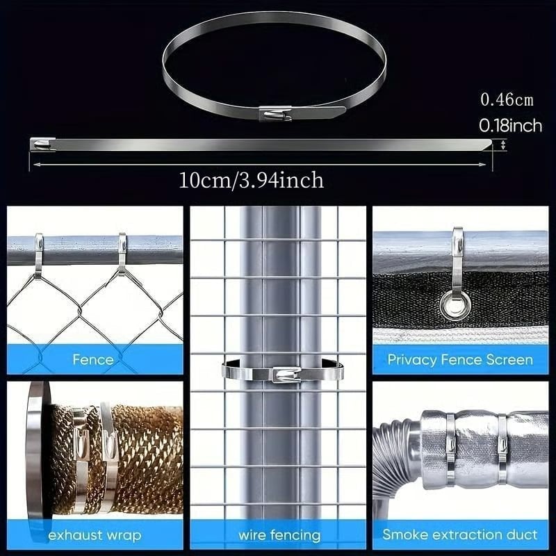 🍂TikTok Fall Sale — Last Day 70% OFF🎉304 Stainless Steel Cable Ties🔩