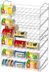 Deco Brothers Stackable Can Rack Organizer for Kitchen and Pantry, 3 Tier, Black