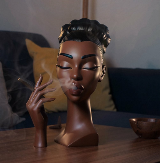 🔥Halloween Sale 60% OFF --Head Incense Burner Black Woman（BUY 2 FREE SHIPPING）