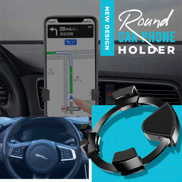 (🎄Christmas Hot Sale - 48% OFF) Round Car Phone Holder, BUY 2 FREE SHIPPING