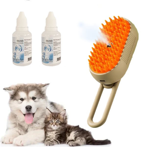 🔥Letzter Tag 49% Rabatt🐾3 in 1 Haustier Grooming Dampfbürste