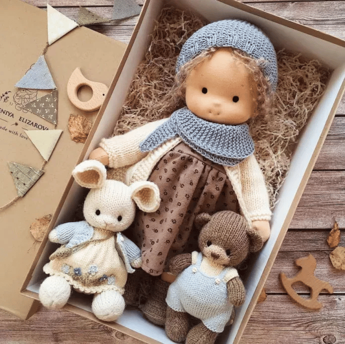 (🎄EARLY CHRISTMAS SALE - 50% OFF) 🎁👧Handmade Waldorf Doll - Elena