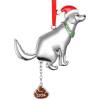 🎄🐕2024 Funny Pooping Dog Ornament for Christmas Tree Decoration