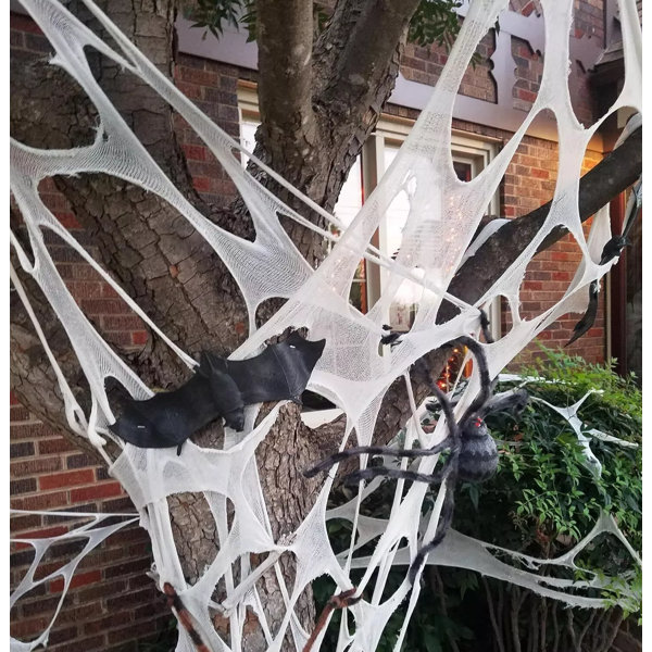 🎃🕷 Giant Stretchy Netting Spider Web Halloween Decorations