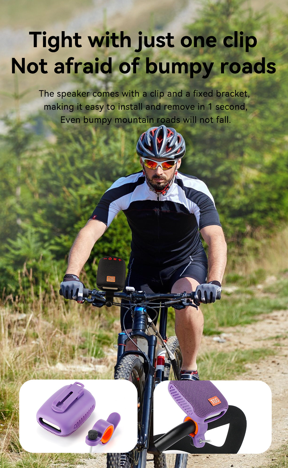🔥Last Day Promotion 70% OFF🔥Portable Cycling Waterproof Bluetooth Speaker