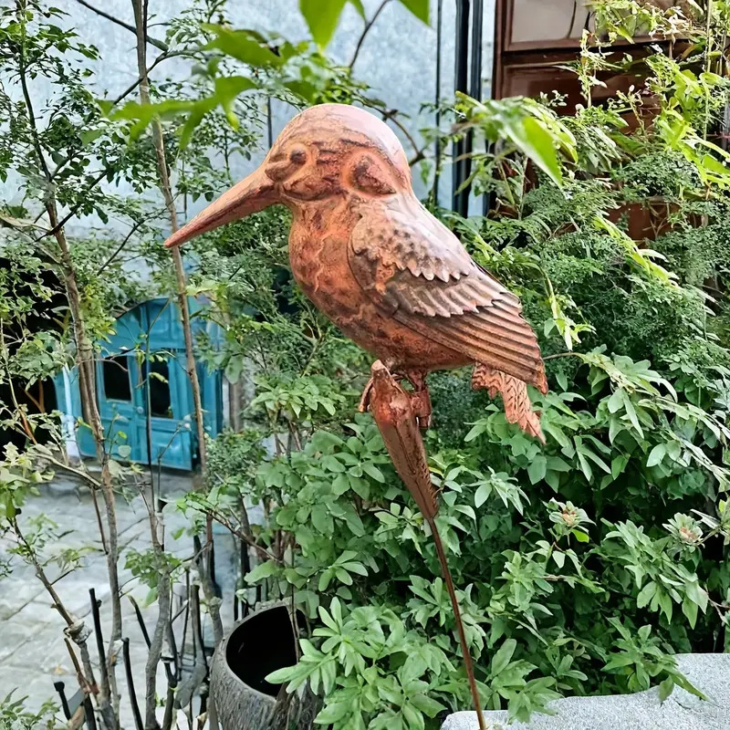 🐦Handcrafted Iron Bird Sculpture | Outdoor Garden & Yard Decoration✨