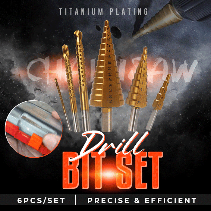 ⏰Last Day 50% OFF💥 - 6 PCS HSS Titanium Coated Drill Bit Set