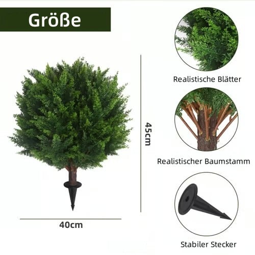 🌳UV-beständiger künstlicher Formschnitt-Kugelbaum aus Zeder