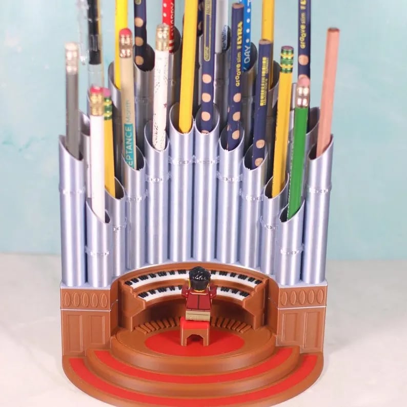 Pipe Organ Pen Pencil Holder