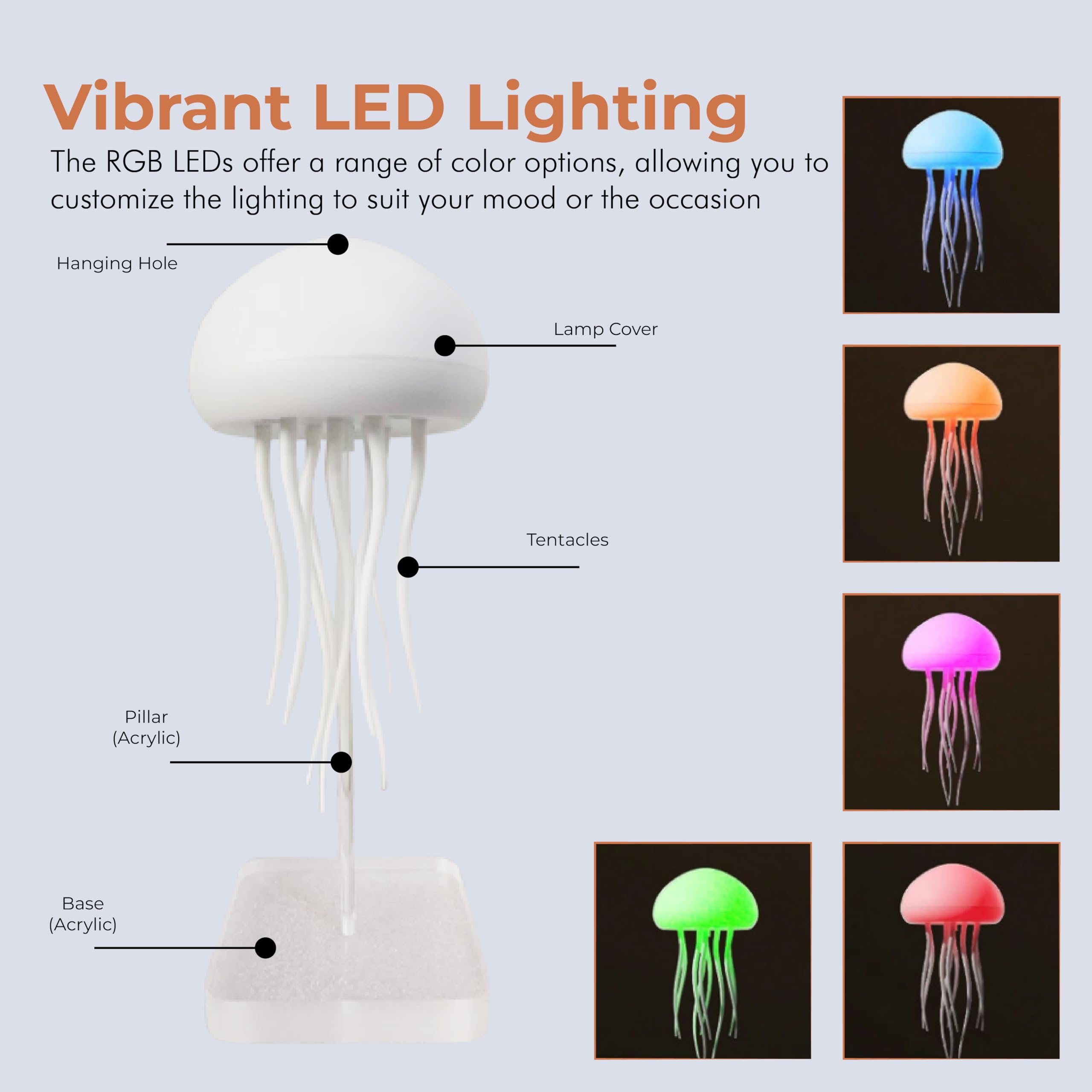 🔥Last Day Promotion 48% OFF-🎁-Voice Controlled Jellyfish Lamp